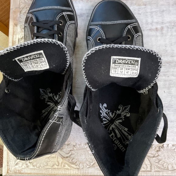 draven Shoes Draven High Top Sneakers Skateboard Size 3